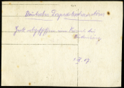 Dokumentation der deutschen Truppenbewegungen in der Nähe von Coburg am 1. September 1947