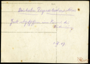 Dokumentation der deutschen Truppenbewegungen in der Nähe von Coburg am 1. September 1947