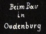 Bauarbeiten in Oudenaarde während des letzten Krieges