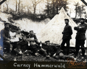 Soldaten im Lager bei Carney Hammerwald während des Ersten Weltkriegs