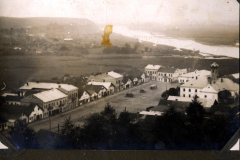 Historische Ansicht von Halisch am Zlota-Lipa mit Blick auf die Architektur und Landschaft