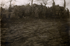 Militärkonvoi auf dem Marsch nach Arras, Zeit des Ersten Weltkriegs