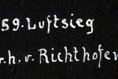 Der 59. Luftsieg von Frhr. von Richthofen während des Ersten Weltkriegs
