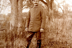 Soldat der Heer im Jahr 1918 in der Champagne während des Ersten Weltkriegs
