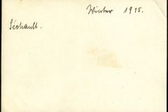 Militärische Karte aus dem Jahr 1915 mit handschriftlichen Notizen und Stempeln