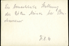 Historische Notiz über die bemerkenswerte Stellung der 41. Division bei Pommern im Jahr 1916