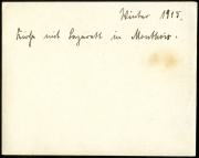 Winter 1915 in Montfaucon mit der Heertruppe