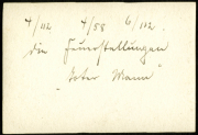 Informationen zur Heer und verschiedenen Fallzahlen in schriftlicher Form aus dem Jahr 1912