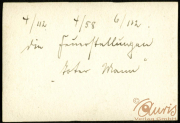 Informationen zur Heer und verschiedenen Fallzahlen in schriftlicher Form aus dem Jahr 1912