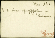 Dokumentation eines militarhistorischen Ereignisses aus dem Jahr 1915 in Bubon