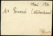 Ein Dokument aus dem Jahr 1926 mit handschriftlichen Notizen über das Weisenhaus von M. Fourné