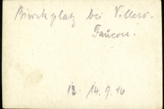 Militärische Aktivitäten am Morkplatz bei Villers-Tuicourt im Jahr 1916