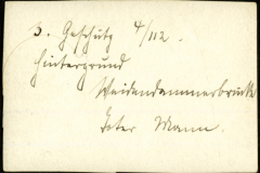 Details zur Heer-Einheit auf einer historischen schriftlichen Aufzeichnung aus dem Jahr 1912