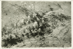 Verdun - Luftbild des Bombenangriffs