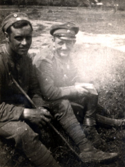 Zwei Soldaten des Ersten Weltkriegs