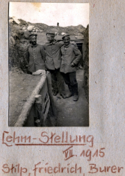 Lehm-Stellung Juli/August 1915