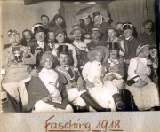 Faschingstreffen im Jahr 1918