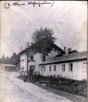 Historisches Foto von einem Bauwerk während des Ersten Weltkriegs