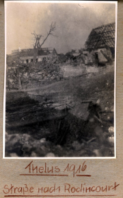 Thelus 1916 Straße nach Roclincourt