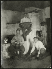 Historische Fotografie von Artilleristen