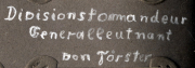 Divisionskommadur Generalleutnant Sigismund von Förster