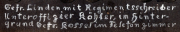 Gedenkstein für Regiments-Schreiber und Unteroffiziere