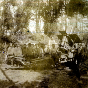 Historische Artilleriezug der Reserve-Feldartillerie-Regiment Nr. 59 im Ersten Weltkrieg