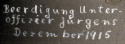 Beerdigung Unteroffiziers Jürgens