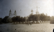 Historische Kirchen in einem Dorf
