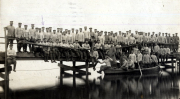 Offiziere des Reserve-Feldartillerie-Regiments Nr. 59 am Bootsausflug