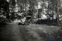 Erster Weltkrieg Artillerie-Truppen in der Waldstellung