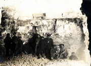 Soldaten der Heer arbeiten in einem Steinbruch während des Ersten Weltkriegs in den frühen 1910er Jahren