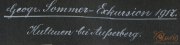 Georg Sommer Exkursion 1917 zu den Kulturen bei Tiefenberg