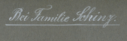 Handgeschriebenes Schild bei Familie Schiing zeigt traditionelle Gastfreundschaft in ländlicher Umgebung