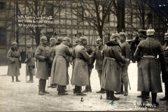 Treffen der Militärführung auf dem Kriegsplatz während des Ersten Weltkriegs in Deutschland