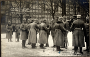 Treffen der Militärführung auf dem Kriegsplatz während des Ersten Weltkriegs in Deutschland