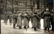 Treffen der Militärführung auf dem Kriegsplatz während des Ersten Weltkriegs in Deutschland