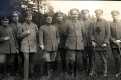 Gruppenbild von Offizieren des III. Bataillons des IV. Thüringischen Infanterie-Regiments 72 aus dem frühen 20. Jahrhundert
