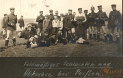 Soldaten des III. Bataillons des IV. Thüringischen Infanterie-Regiments 72 während des Feldmilitärdienstes in Peissen