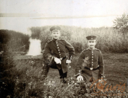 Soldaten des III. Bataillons des IV. Thüringer Infanterie-Regiments 72 in der Natur