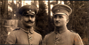 Portrait von Soldaten des III. Bataillons des IV. Thüringischen Infanterie-Regiments 72 im Wald