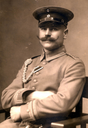 Portrait eines Offiziers des III. Bataillons des IV. Thüringischen Infanterie-Regiments 72 aus dem frühen 20. Jahrhundert