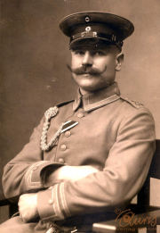Portrait eines Offiziers des III. Bataillons des IV. Thüringischen Infanterie-Regiments 72 aus dem frühen 20. Jahrhundert