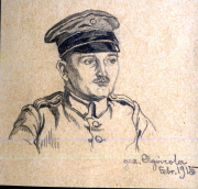 Porträt eines Offiziers des III. Bataillons des IV. Thüringischen Infanterie-Regiments 72 aus dem Jahr 1915