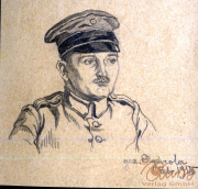 Porträt eines Offiziers des III. Bataillons des IV. Thüringischen Infanterie-Regiments 72 aus dem Jahr 1915
