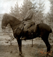 Offizier der III. Bataillon des IV. Thüringer Infanterie-Regiments 72 während des Ersten Weltkriegs