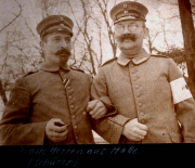 Porträt von Soldaten des III. Bataillons des IV. Thüringischen Infanterie-Regiments 72 in einer historischen Umgebung