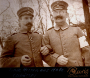 Porträt von Soldaten des III. Bataillons des IV. Thüringischen Infanterie-Regiments 72 in einer historischen Umgebung