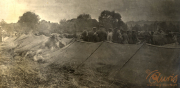 Militärlager des III. Bataillons des IV. Thüringer Infanterie-Regiments 72 während des Ersten Weltkriegs