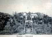 Soldaten des III. Bataillons IV Thüringischen Infanterie-Regiments 72 in Boratina während des Ersten Weltkriegs